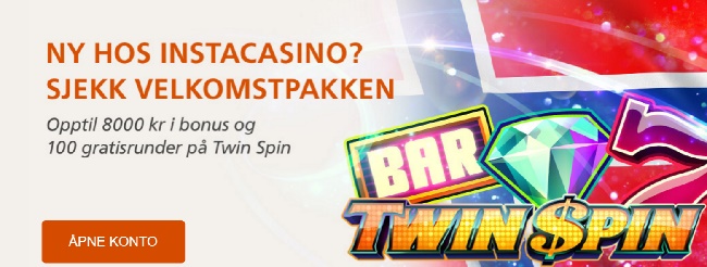 Instacasino free spins og casino bonus